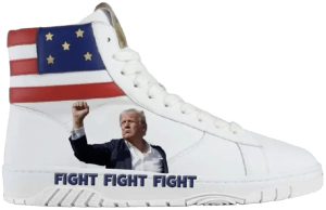 fight fight fight Trump Sneakers