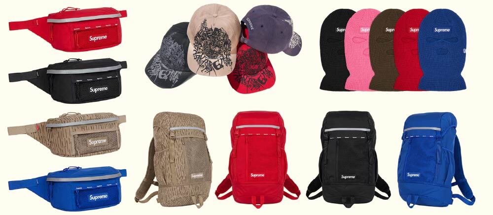 Supreme 2024 hats bags