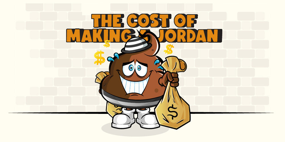 How much do air jordans cost to make best sale