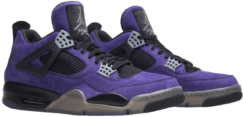 Air jordan 4 x travis scott purple online